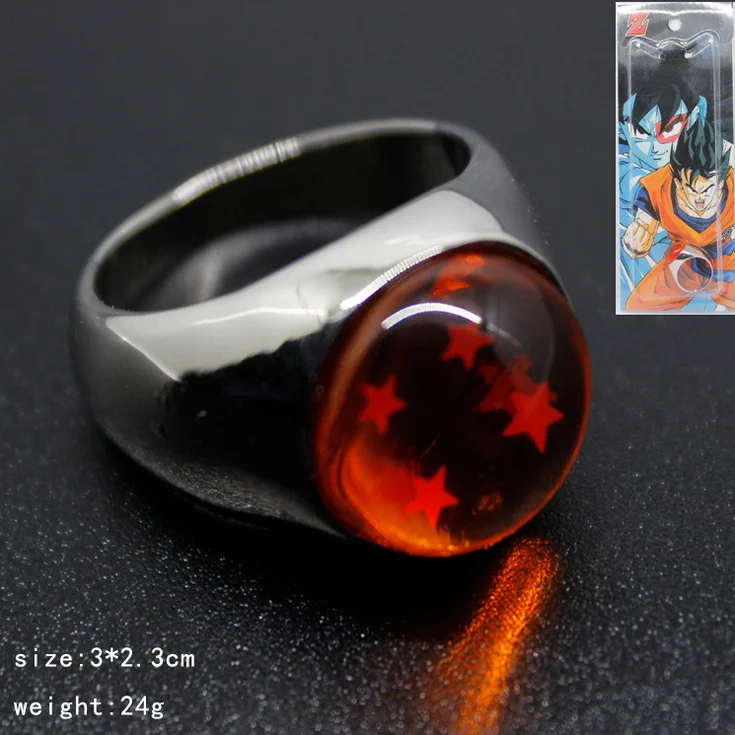 1Pcs Dragon Ball Ring Crystal Balls With Four Star DragonBall Cosplay Accessories New With Package Retail 175
1Pcs Dragon Ball Ring Crystal Balls With Four Star DragonBall Cosplay Accessories New With Package Retail 175