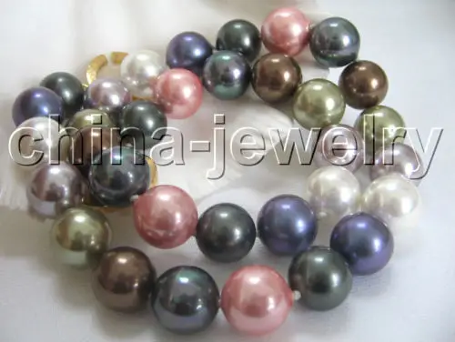 FREE SHIPPING HOT sell new Style >>>> Perfect round 18" 12mm multicolor south sea shell pearl necklace-GP clasp
FREE SHIPPING HOT sell new Style >>>> Perfect round 18" 12mm multicolor south sea shell pearl necklace-GP clasp