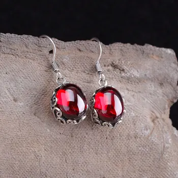 100% 925 Sterling Silver Earrings For Women Handmade Hollow Flower Red Jade Drop Earrings With Stone Fine Jewelry For Girl SE27
100% 925 Sterling Silver Earrings For Women Handmade Hollow Flower Red Jade Drop Earrings With Stone Fine Jewelry For Girl SE27