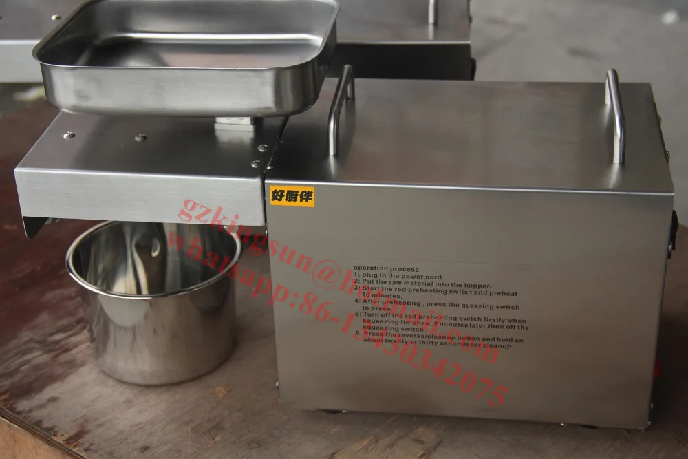 Hot Sale Fedex DHL Free Shipping Mini olive oil pressing machine 220V small olive oil press machine Soybean Oil Pressers !
Hot Sale Fedex DHL Free Shipping Mini olive oil pressing machine 220V small olive oil press machine Soybean Oil Pressers !