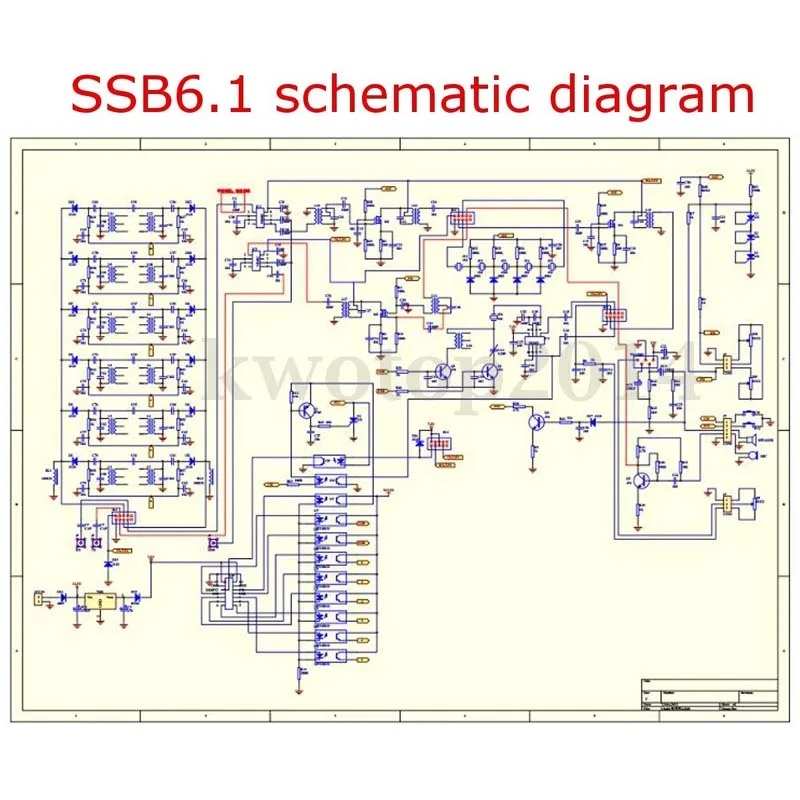 New 6-band HF SSB Shortwave Radio Shortwave Radio Transceiver Board DIY Kits 