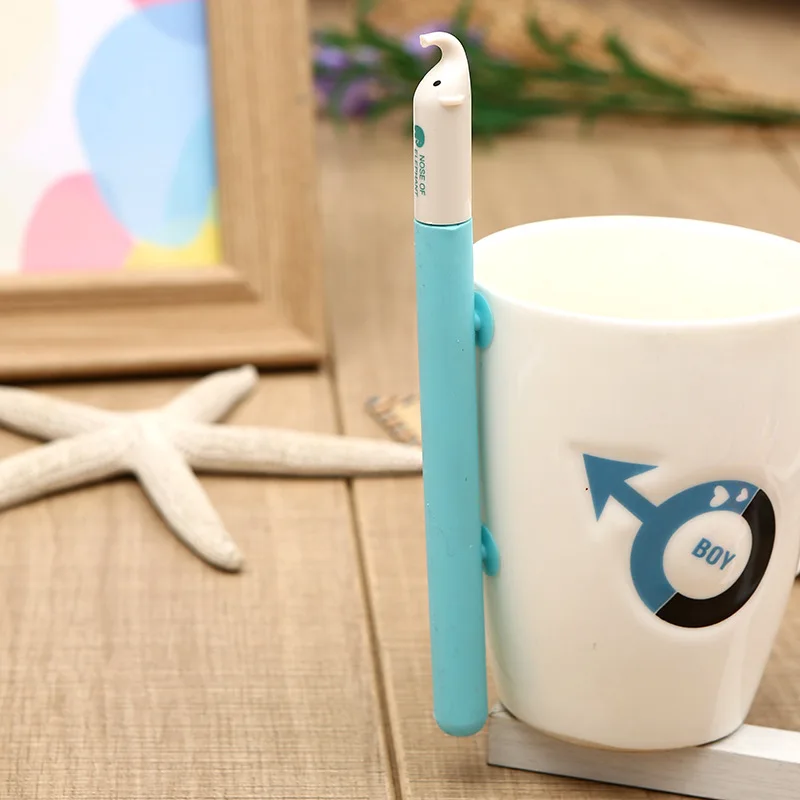 New Korean students learn stationery cute elephant nose neutral pen office articles Black Signature Pen student school supplies
New Korean students learn stationery cute elephant nose neutral pen office articles Black Signature Pen student school supplies
