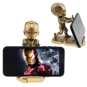 Phone Holder Super Hero Avenger Iron Man Support Mobile desk holder phone stand Design high quality Smartphone Bracket
Phone Holder Super Hero Avenger Iron Man Support Mobile desk holder phone stand Design high quality Smartphone Bracket