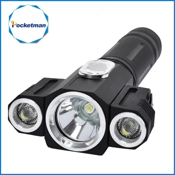 High Quality Tactical 3 LEDs rotating T6+2*XPE LED Flashlight Torch Light 5 Modes 18650 Hunting
High Quality Tactical 3 LEDs rotating T6+2*XPE LED Flashlight Torch Light 5 Modes 18650 Hunting