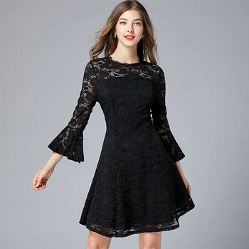 2019 Flare Sleeve Three Quarter O Neck Dress Sexy Women Hollow Out Lace Backless size Night Club Body co Party Dresses Wholesale
2019 Flare Sleeve Three Quarter O Neck Dress Sexy Women Hollow Out Lace Backless size Night Club Body co Party Dresses Wholesale