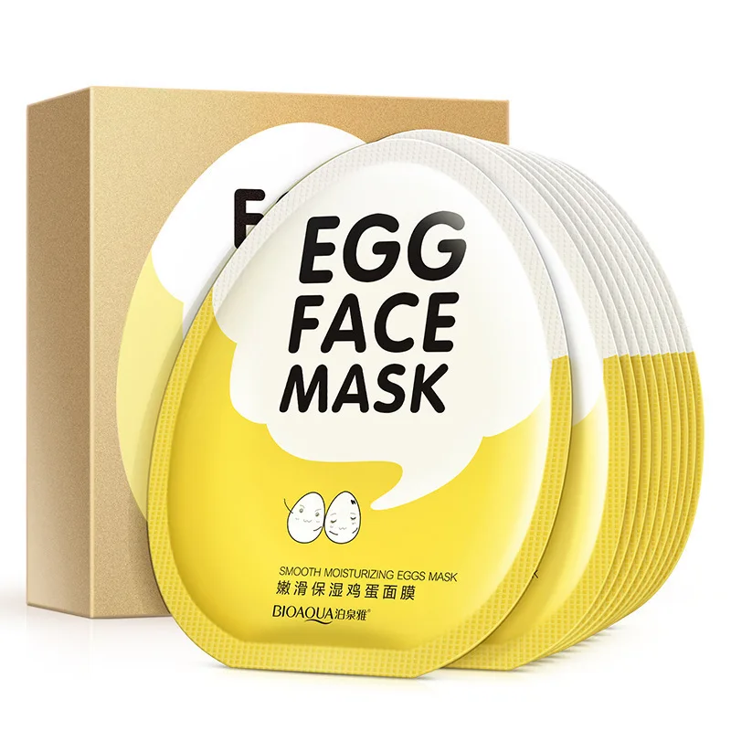 10pcs BIOAQUA Natural Egg Essence Facial Mask Moisturizing Nourish Whitening Skin Anti Aging Anti Wrinkles Oil Control Skin Care
10pcs BIOAQUA Natural Egg Essence Facial Mask Moisturizing Nourish Whitening Skin Anti Aging Anti Wrinkles Oil Control Skin Care