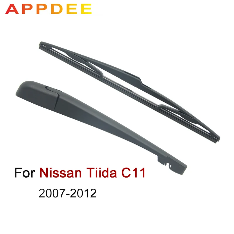 APPDEE Wiper 14" Rear Blade & Arm Set Kit For Nissan Tiida C11 2007-2012 Windshield Windscreen Window | Автомобили и