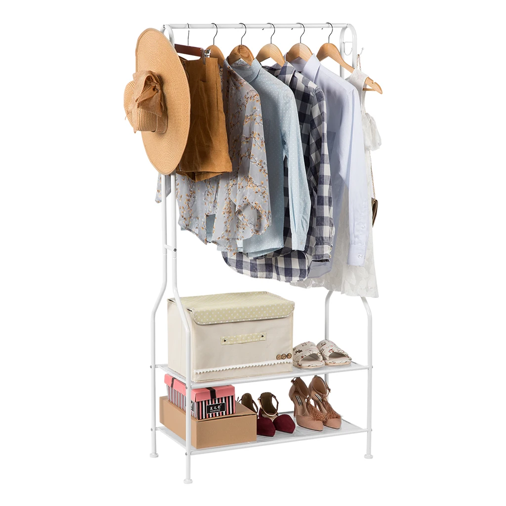 LANGRIA 3-Tier Entrance Hall Coat Rack Organiser Metal Multi-Purpose Storage Shoe Bench Stand Top Rod 11 Hooks for Home Office
LANGRIA 3-Tier Entrance Hall Coat Rack Organiser Metal Multi-Purpose Storage Shoe Bench Stand Top Rod 11 Hooks for Home Office
