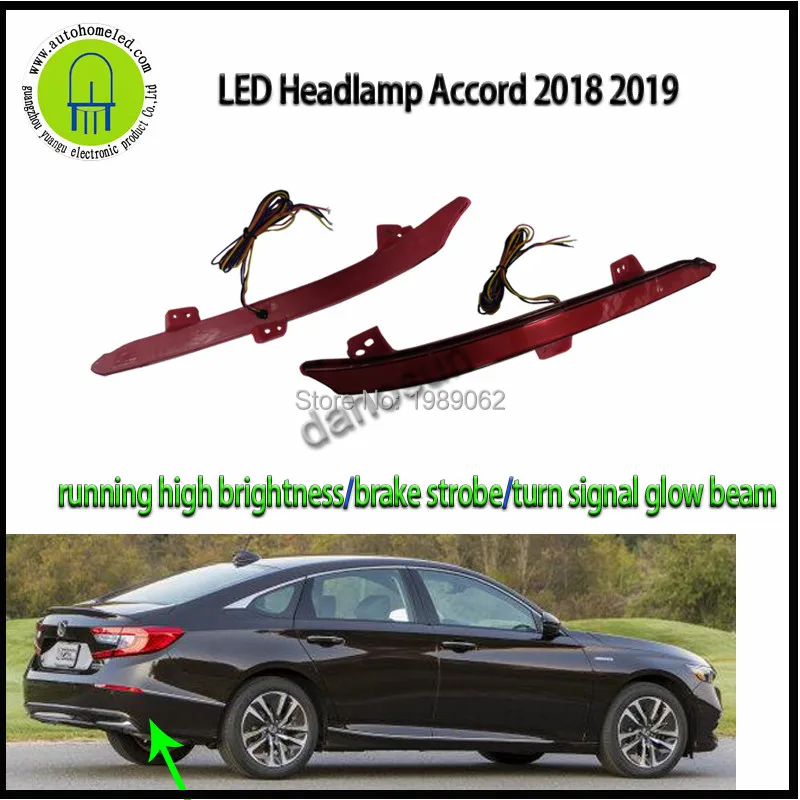 2pc x dahosun LED Rear Bumper Light Tail light for Honda Accord 10th 2018 2019 year car, Brake light strobe Signal Glow beam
2pc x dahosun LED Rear Bumper Light Tail light for Honda Accord 10th 2018 2019 year car, Brake light strobe Signal Glow beam