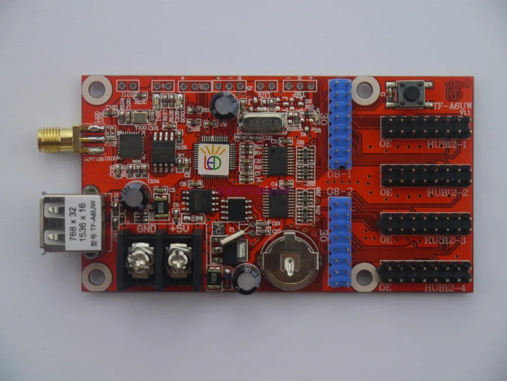 TF-A6UW USB и wifi светодиодный контроллер экрана дисплея P10 ,P16,P20,F3.0,F3.75,F5.0,P6, одноцветная двойная карта управления
TF-A6UW USB и wifi светодиодный контроллер экрана дисплея P10 ,P16,P20,F3.0,F3.75,F5.0,P6, одноцветная двойная карта управления