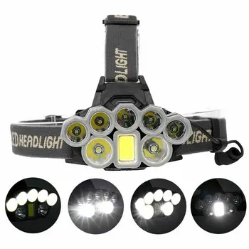 Ultra Bright 90000 Lumens 2*T6 + 5*XPE + 1 COB LED Headlights USB Rechargeable W
Ultra Bright 90000 Lumens 2*T6 + 5*XPE + 1 COB LED Headlights USB Rechargeable W