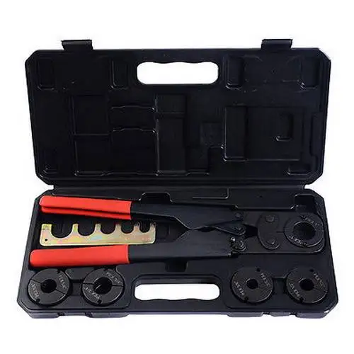 Manual PEX Pipe Crimping Tool Kit Black and Red Labor-saving Sturdy Crimper Tool
Manual PEX Pipe Crimping Tool Kit Black and Red Labor-saving Sturdy Crimper Tool