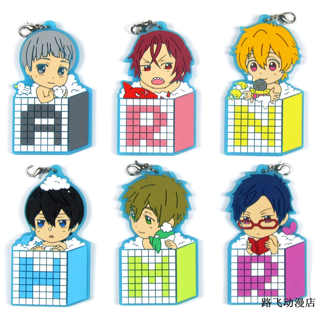 Free! Nanase Haruka Tachibana Makoto Rin Matsuoka Hazuki Nagisa Ryugazaki Rei Action Figure Anime Model Rubber Keychain Pendant
Free! Nanase Haruka Tachibana Makoto Rin Matsuoka Hazuki Nagisa Ryugazaki Rei Action Figure Anime Model Rubber Keychain Pendant