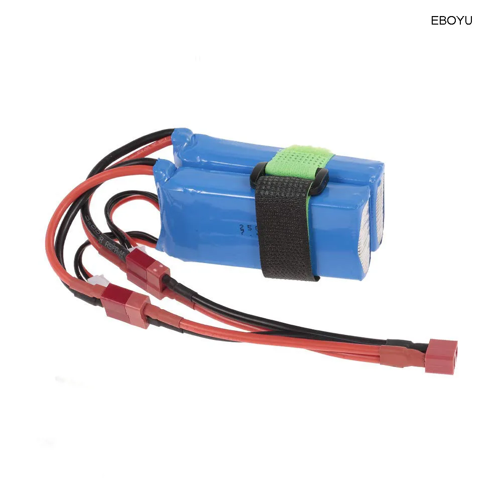 EBOYU 7.4V 5000mAh 20C 2S Rechargeable Battery Li-Po Battery with T Plug for WLtoys 12428 RC Car Drone Boat Helicopter Airplane
EBOYU 7.4V 5000mAh 20C 2S Rechargeable Battery Li-Po Battery with T Plug for WLtoys 12428 RC Car Drone Boat Helicopter Airplane