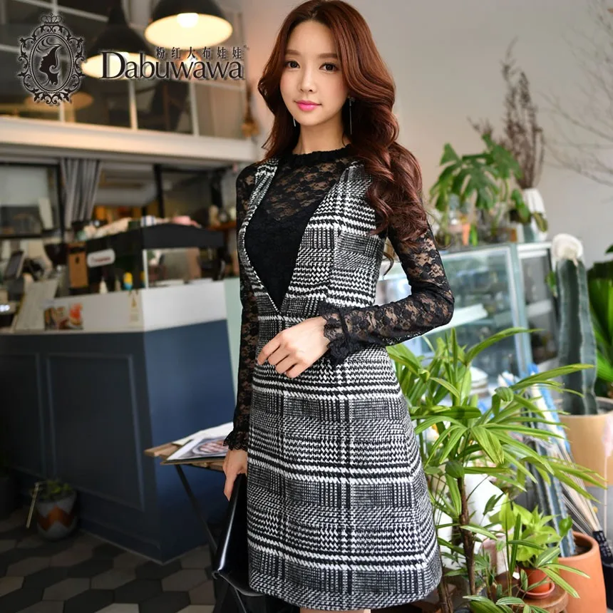 Dabuwawa Woolen A-Line Deep V Split High Waist Plaid Pleated Skirt Elegant Suspender Skirt Sleeveless Jumper Skirts #D17CDX009
Dabuwawa Woolen A-Line Deep V Split High Waist Plaid Pleated Skirt Elegant Suspender Skirt Sleeveless Jumper Skirts #D17CDX009