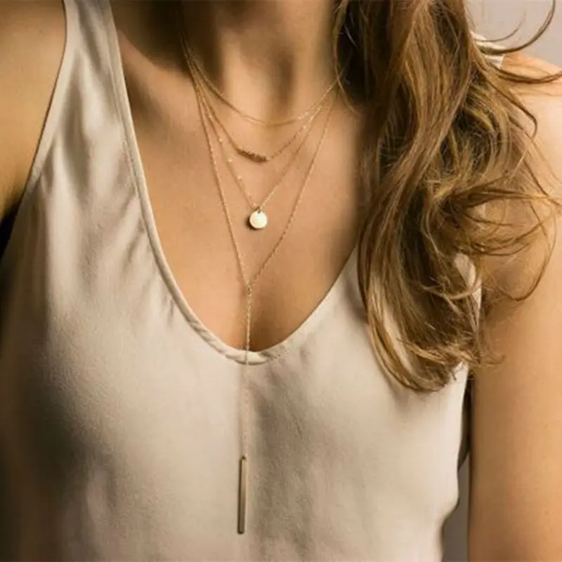 Summer Fashion Jewelry Women Pendant Necklace Multi Layer Long Necklace Gold Maxi Necklace collares YW561
Summer Fashion Jewelry Women Pendant Necklace Multi Layer Long Necklace Gold Maxi Necklace collares YW561