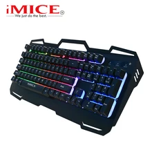 IMice игровая клавиатура Проводная USB с подсветкой 104 ключей геймер