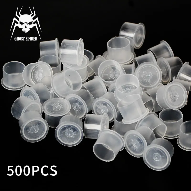 Professional 500pcs Disposable Plastic Tattoo Ink Cups Permanent Makeup Pigment Clear Holder Container Cap 
Professional 500pcs Disposable Plastic Tattoo Ink Cups Permanent Makeup Pigment Clear Holder Container Cap