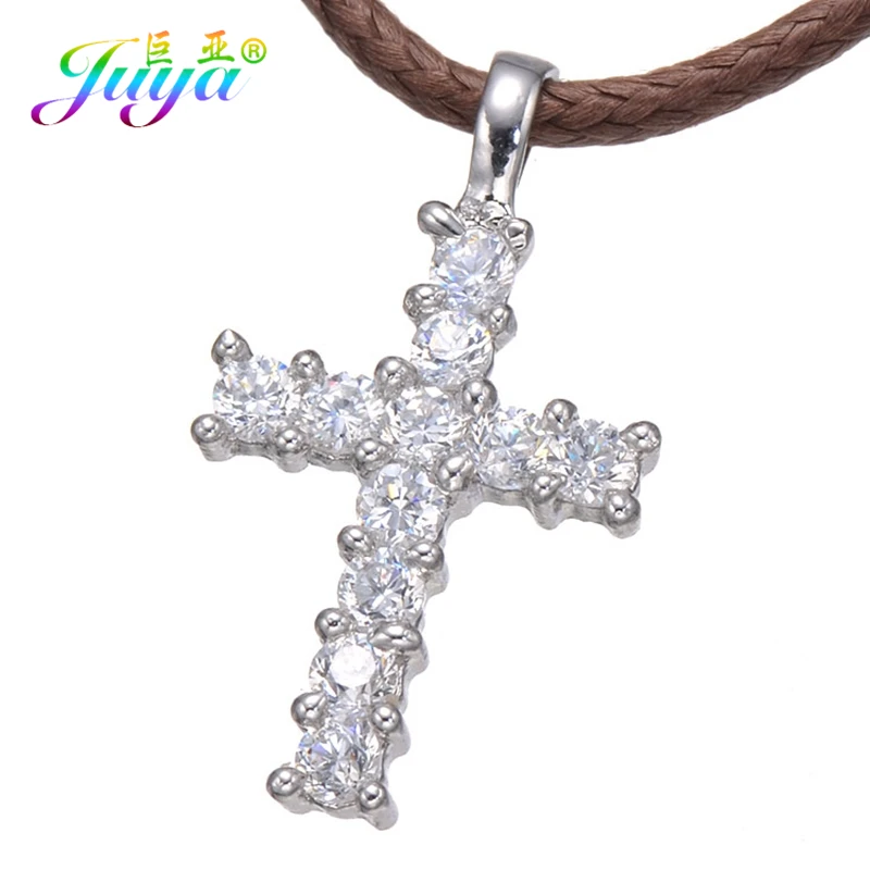 Cross Necklace Women/Men Jewelry Factory Direct Trendy Silver Plated Micro Pave CZ Women Pendant | Украшения и аксессуары