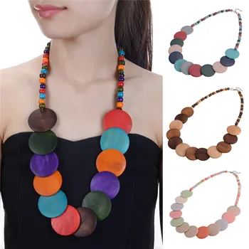 Women Necklace Statement Necklaces & Pendants Colorful Wood Beads Necklace For Women Jewelry Collier Femme
Women Necklace Statement Necklaces & Pendants Colorful Wood Beads Necklace For Women Jewelry Collier Femme