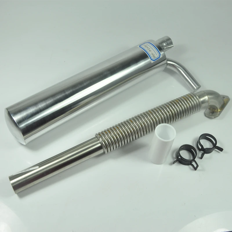 1 Set Canister Muffler Front Exhaust Pipe With Smoke Nozzle For DLE55 55-60CC RC Airplane NEW
1 Set Canister Muffler Front Exhaust Pipe With Smoke Nozzle For DLE55 55-60CC RC Airplane NEW