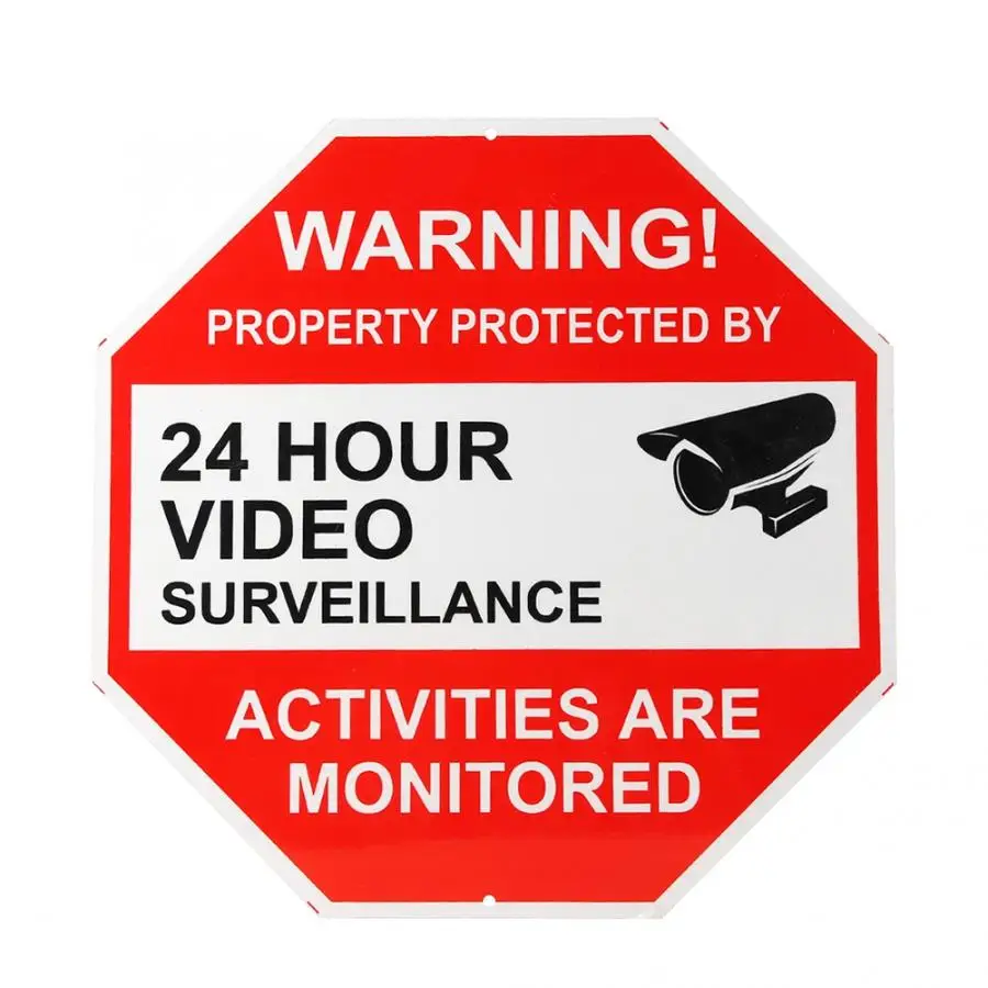 30*30cm 24 Hour Video Surveillance Avoid Intruders Novelty Aluminum Warning Sign
30*30cm 24 Hour Video Surveillance Avoid Intruders Novelty Aluminum Warning Sign