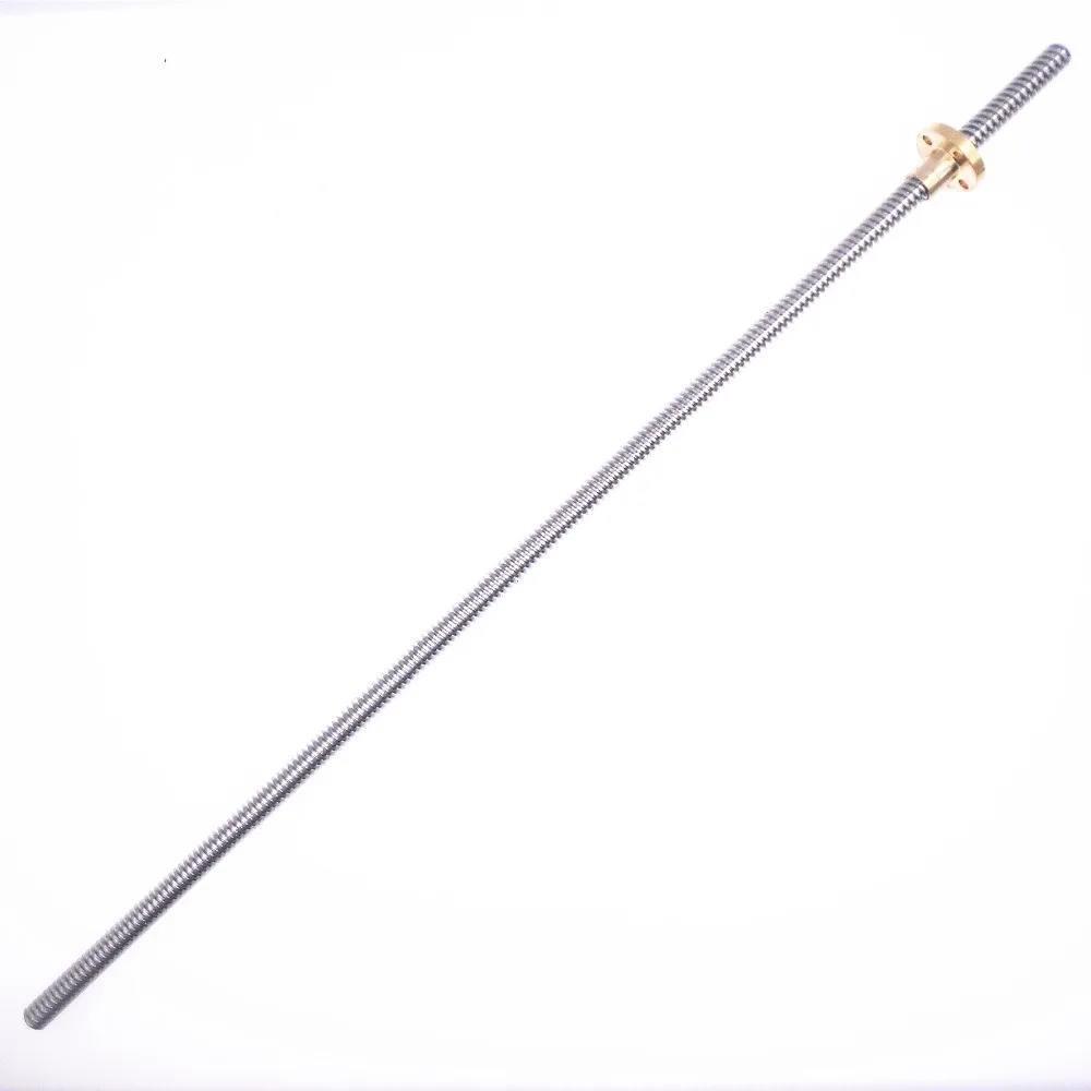 DuoWeiSi 3D Printer Parts T8 lead screw with nut 400mm length lead 1/2/4/8/12/14mm T-type screw for Stepper motor
DuoWeiSi 3D Printer Parts T8 lead screw with nut 400mm length lead 1/2/4/8/12/14mm T-type screw for Stepper motor