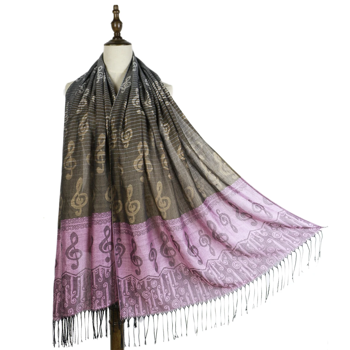 pashmina scarf musical note G-clefs Jacquard scarfs stoles wraps soft hand feeling polyester long scarfs
pashmina scarf musical note G-clefs Jacquard scarfs stoles wraps soft hand feeling polyester long scarfs