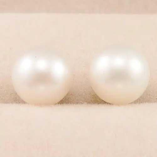 PERFECT ROUND AAA 10-11MM SOUTH SEA WHITE PEARL EARRING 14k GOLD | Украшения и аксессуары