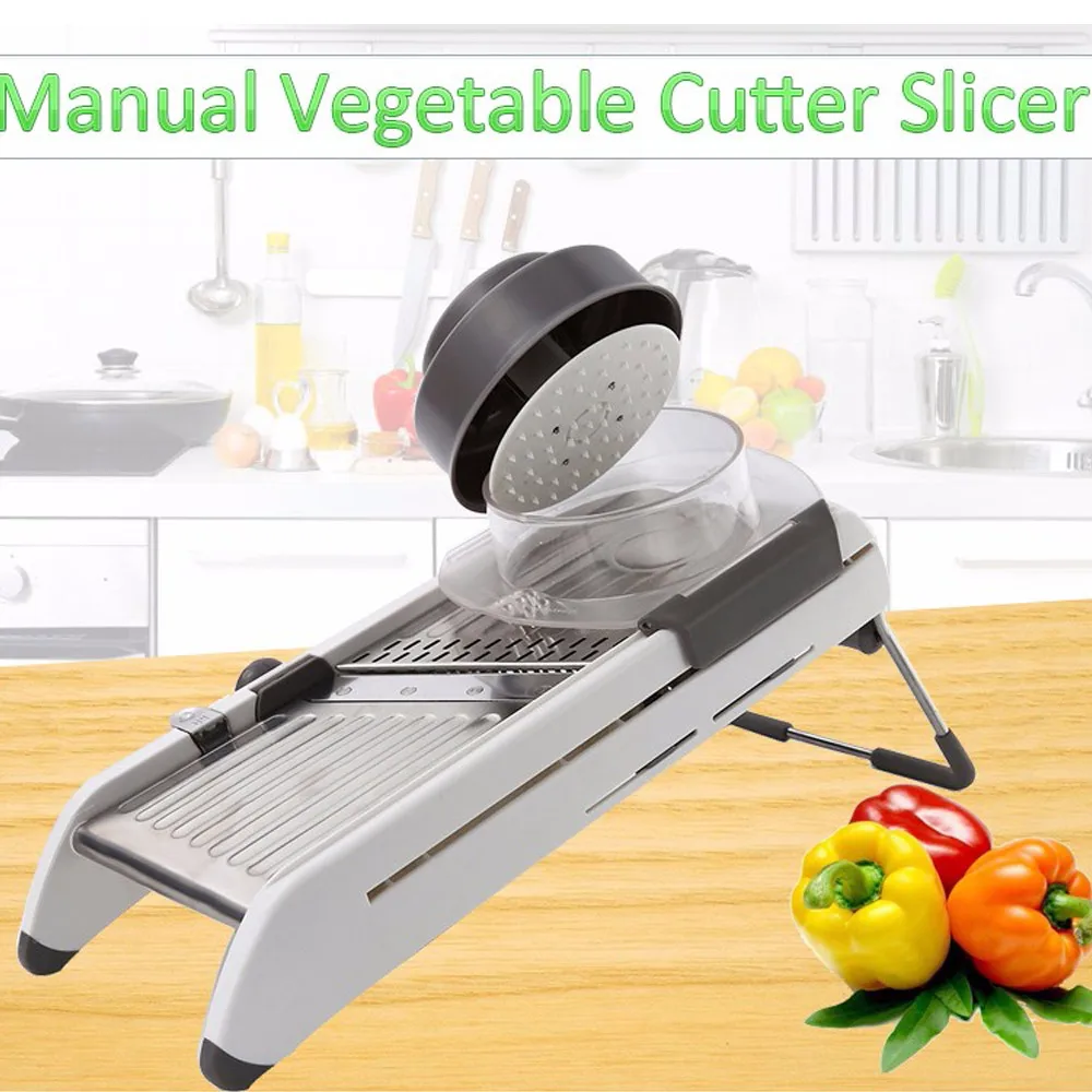 Manual Vegetable Cutter Mandoline Slicer Potato Cutter Carrot Grater Julienne Fruit Vegetable Tools Kitchen Accessories Grater
Manual Vegetable Cutter Mandoline Slicer Potato Cutter Carrot Grater Julienne Fruit Vegetable Tools Kitchen Accessories Grater