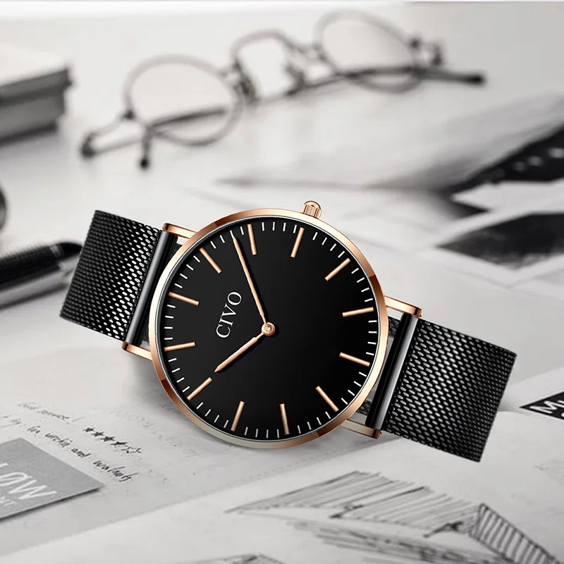 CIVO 2019 New Casual Mens Watches Luxury Minimalist Waterproof Quartz Watch Sport Stainless Steel Mesh Wristwatch Fashion Clock
CIVO 2019 New Casual Mens Watches Luxury Minimalist Waterproof Quartz Watch Sport Stainless Steel Mesh Wristwatch Fashion Clock