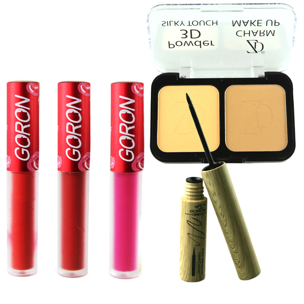 ZD 5Pcs Makeup Set 2 Colors Contour Bronzing Powder Palette 3 Colors Matte Lip Gloss Black Liquid Eyeliner Kit MP05S
ZD 5Pcs Makeup Set 2 Colors Contour Bronzing Powder Palette 3 Colors Matte Lip Gloss Black Liquid Eyeliner Kit MP05S