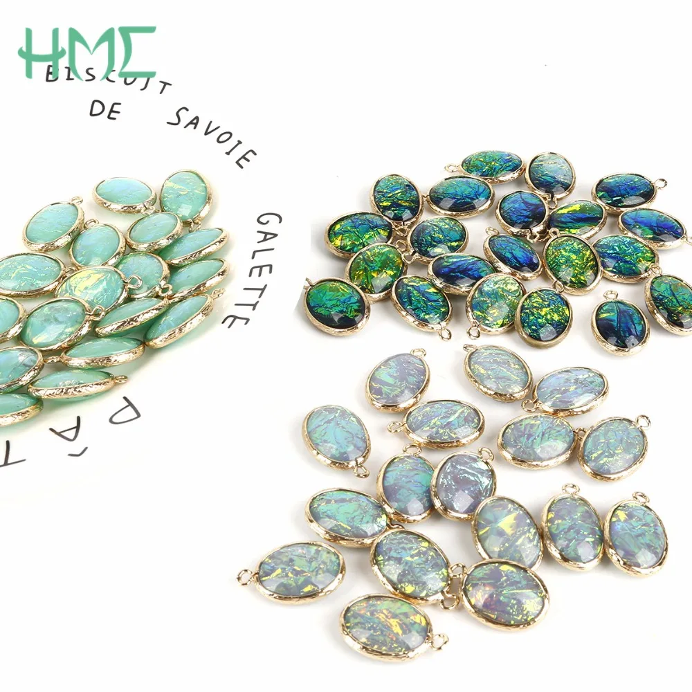 2pcs/lot 15*20mm Copper Double Side Oval Resin Charms Pendant for DIY Handmade Crafts Bracelet Necklace Earrings Jewelry Making
2pcs/lot 15*20mm Copper Double Side Oval Resin Charms Pendant for DIY Handmade Crafts Bracelet Necklace Earrings Jewelry Making