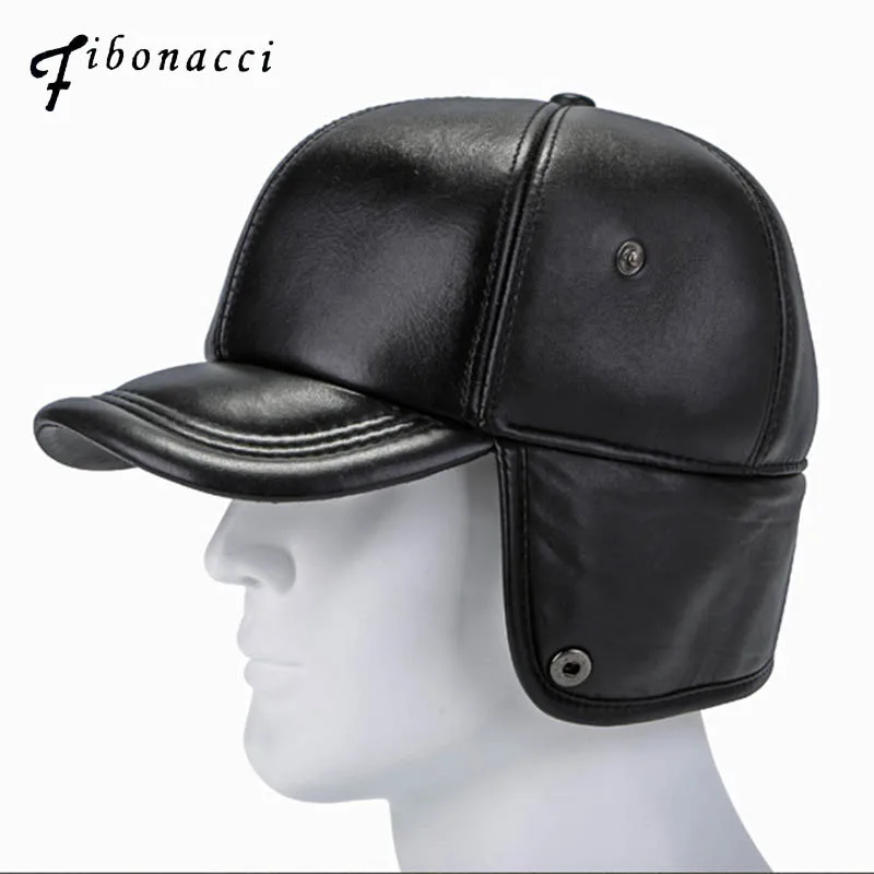 Fibonacci Top quality men's sheepskin winter hat warm ear protection villus middle aged elderly genuine leather baseball cap
Fibonacci Top quality men's sheepskin winter hat warm ear protection villus middle aged elderly genuine leather baseball cap