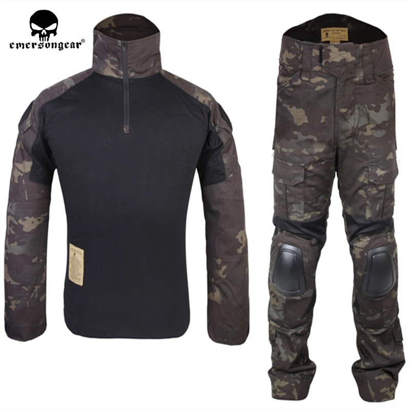 EMERSON Gen2 BDU combat Uniform Airsoft training Shirt & Pants Set with elbow knee pads MCBK Multicam Black Suits EM6971
EMERSON Gen2 BDU combat Uniform Airsoft training Shirt & Pants Set with elbow knee pads MCBK Multicam Black Suits EM6971