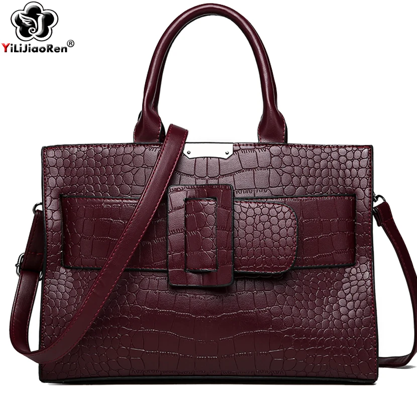 Vintage Crocodile Pattern Female Handbags Luxury Large Capacity Women Bags Brand Leather Crossbody Bags for Women Sac A Main New
Vintage Crocodile Pattern Female Handbags Luxury Large Capacity Women Bags Brand Leather Crossbody Bags for Women Sac A Main New