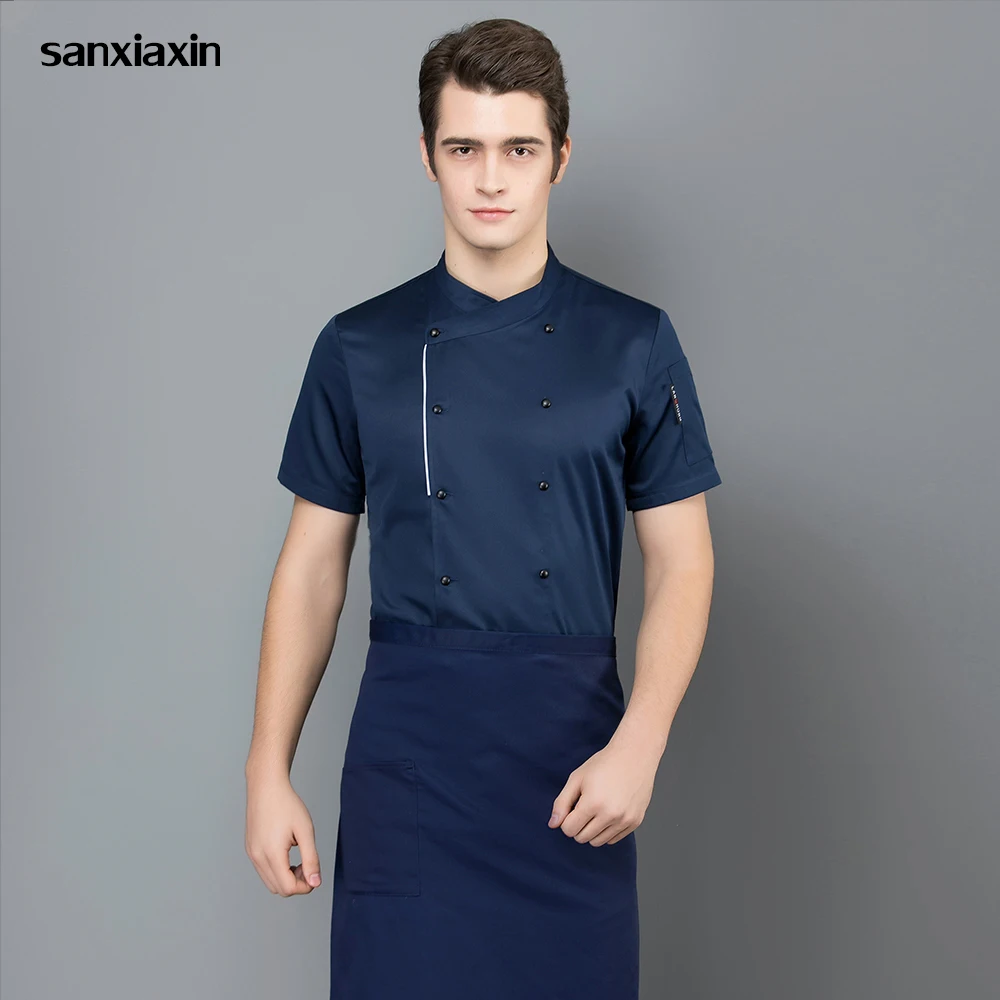Breathable Short Sleeved Chef Jacket Unisex Kitchen Chef Hotel Restaurant Kitchen Uniform Shirt Chef Work Clothes Men Wholesale
Breathable Short Sleeved Chef Jacket Unisex Kitchen Chef Hotel Restaurant Kitchen Uniform Shirt Chef Work Clothes Men Wholesale