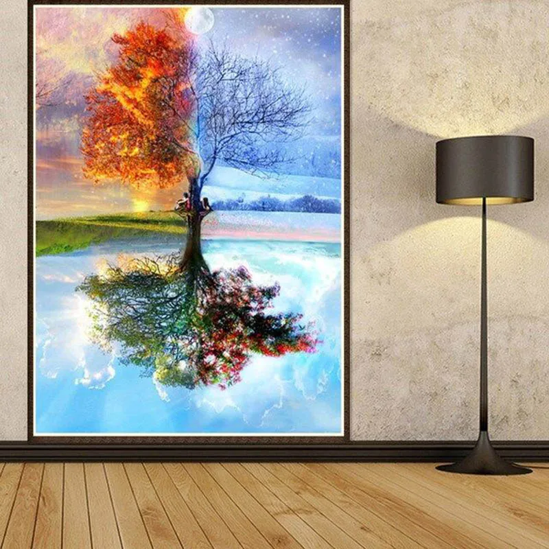 DIY Diamond Painting Tree with 4 Seasons Pasted Crystal Embroidery Cross Stitch Home Decoration 2019 best selling
DIY Diamond Painting Tree with 4 Seasons Pasted Crystal Embroidery Cross Stitch Home Decoration 2019 best selling