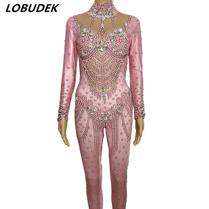 pink crystals sexy rhinestones Jumpsuits Female costumes performance show Leotard Singer Dance Nightclub stage bar slim star
pink crystals sexy rhinestones Jumpsuits Female costumes performance show Leotard Singer Dance Nightclub stage bar slim star