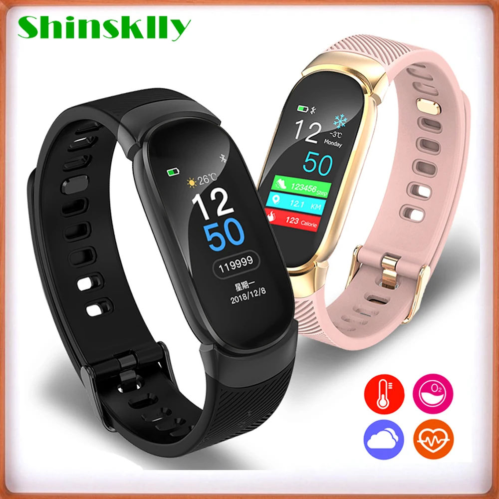 Smart Fitness Bracelet Pedometer Watch Fitness Tracker Band Blood Pressure Measurement Heart Rate Monitor Wristband Men Women
Smart Fitness Bracelet Pedometer Watch Fitness Tracker Band Blood Pressure Measurement Heart Rate Monitor Wristband Men Women