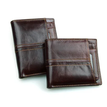 RFID Blocking Genuine Leather Men Wallets Short Purse Vintage Wallet Credit Card Holder Pocket Purse Male Wallets M8107
RFID Blocking Genuine Leather Men Wallets Short Purse Vintage Wallet Credit Card Holder Pocket Purse Male Wallets M8107