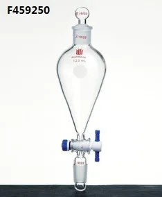 F459250 Funnel, Separatory, Capacity:250ml, Joints:19/22, PTFE stopcock:4mm, Stopper:PTFE
F459250 Funnel, Separatory, Capacity:250ml, Joints:19/22, PTFE stopcock:4mm, Stopper:PTFE