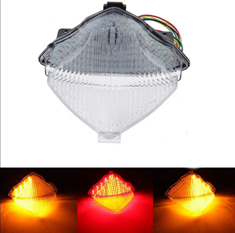 Clear Motorcycle Turn Signal Integrated LED TailLight For Yamaha YZF R1 2004 2005 2006
Clear Motorcycle Turn Signal Integrated LED TailLight For Yamaha YZF R1 2004 2005 2006