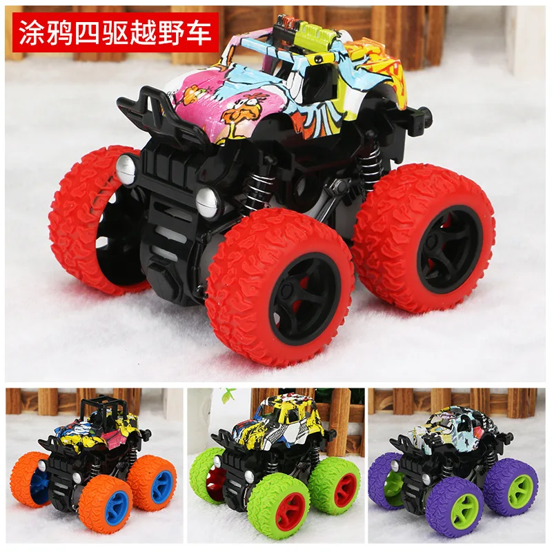 1 Pieces Graffiti Hot Blaze Inertia Four-wheel Drive Big Foot Off-road Vehicle Inertial Climbing Stunt Car Toy Model for Boys
1 Pieces Graffiti Hot Blaze Inertia Four-wheel Drive Big Foot Off-road Vehicle Inertial Climbing Stunt Car Toy Model for Boys