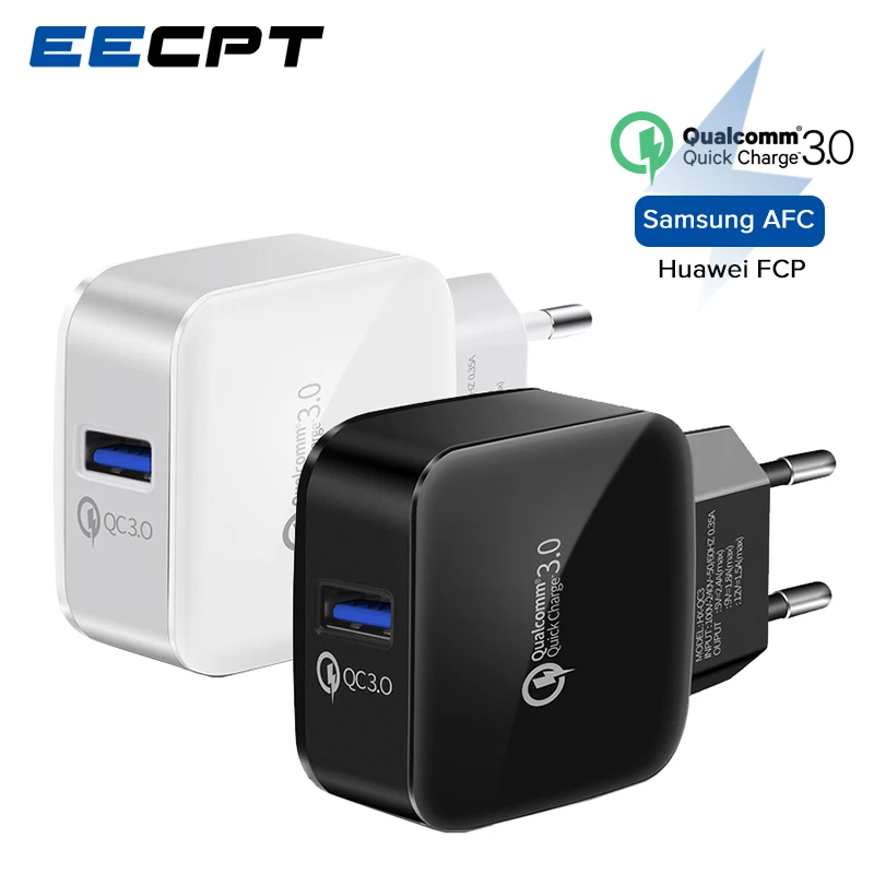 EECPT Quick Charge 3.0 USB Charger 5V 3A Fast Charging Power Adapter for iPhone X Samsung Xiaomi QC3.0 Travel Wall Phone Charger
EECPT Quick Charge 3.0 USB Charger 5V 3A Fast Charging Power Adapter for iPhone X Samsung Xiaomi QC3.0 Travel Wall Phone Charger