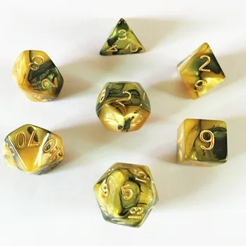 New Acrylic Digital DND Dice Dungeons & Dragons RPG Game Dice D&D Gold Black Color Mixing 7pcs/Set
New Acrylic Digital DND Dice Dungeons & Dragons RPG Game Dice D&D Gold Black Color Mixing 7pcs/Set