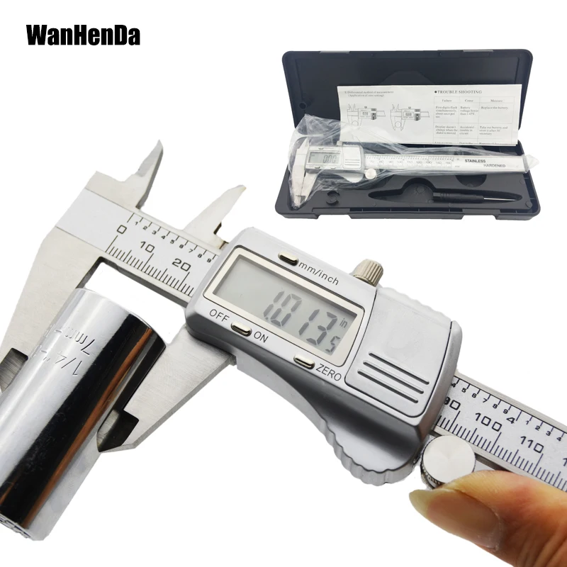 0-150mm Stainless Steel Digital Vernier Caliper Electronic Digital Caliper LCD Micrometer Measuring Tools
0-150mm Stainless Steel Digital Vernier Caliper Electronic Digital Caliper LCD Micrometer Measuring Tools