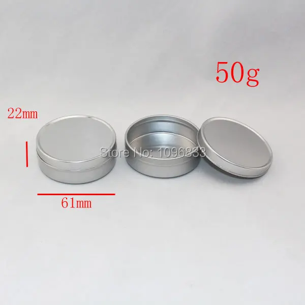 50g Aluminum Cosmetic Cream Jar, 50ml Empty Aluminum Box, Cosmetics Packaging Tin Container, 50pcs/Lot
50g Aluminum Cosmetic Cream Jar, 50ml Empty Aluminum Box, Cosmetics Packaging Tin Container, 50pcs/Lot