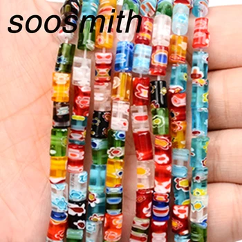 Flower Pattern Cylinder Glass Beads Lampwork Natural Stone Bead For Jewelry Making Loose Spacer Beads Diy Bracelet Necklace
Flower Pattern Cylinder Glass Beads Lampwork Natural Stone Bead For Jewelry Making Loose Spacer Beads Diy Bracelet Necklace