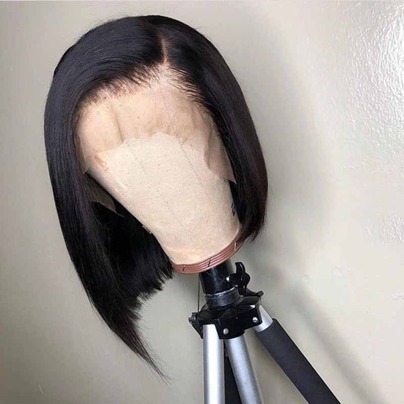 Brazilian Lace Front Human Hair Wigs For Women Black Color Short Bob Frontal Wig Remy Brazilian Straight Pluck With Baby Hair
Brazilian Lace Front Human Hair Wigs For Women Black Color Short Bob Frontal Wig Remy Brazilian Straight Pluck With Baby Hair